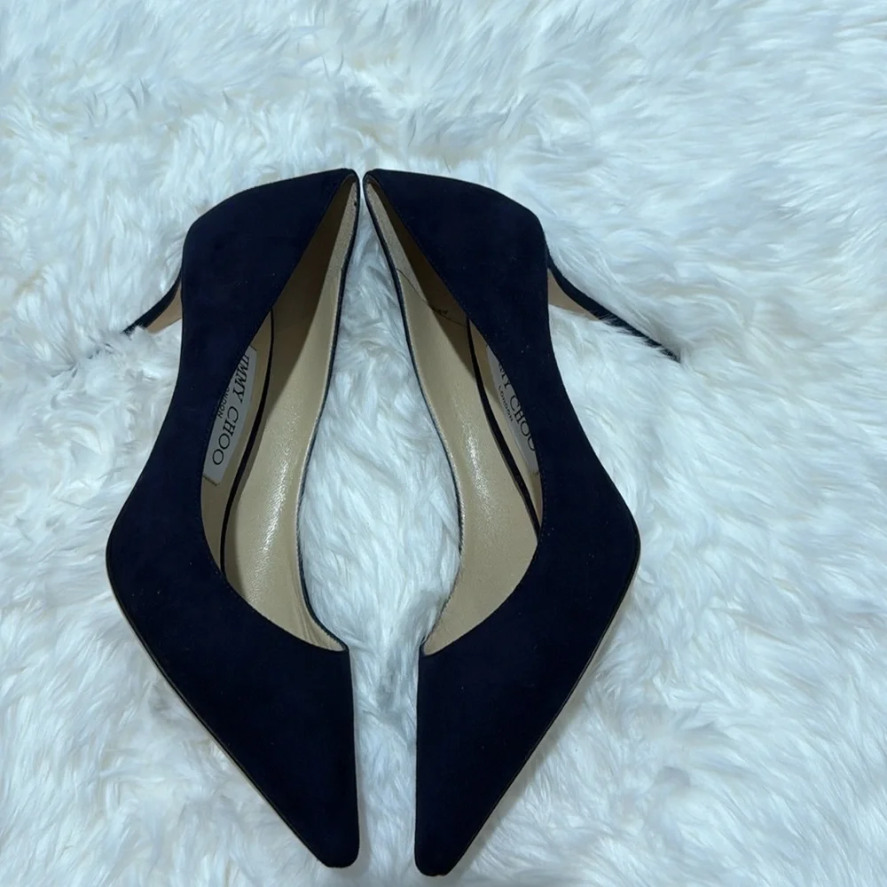 New Jimmy Choo Romy 85 suede pump size 37EU